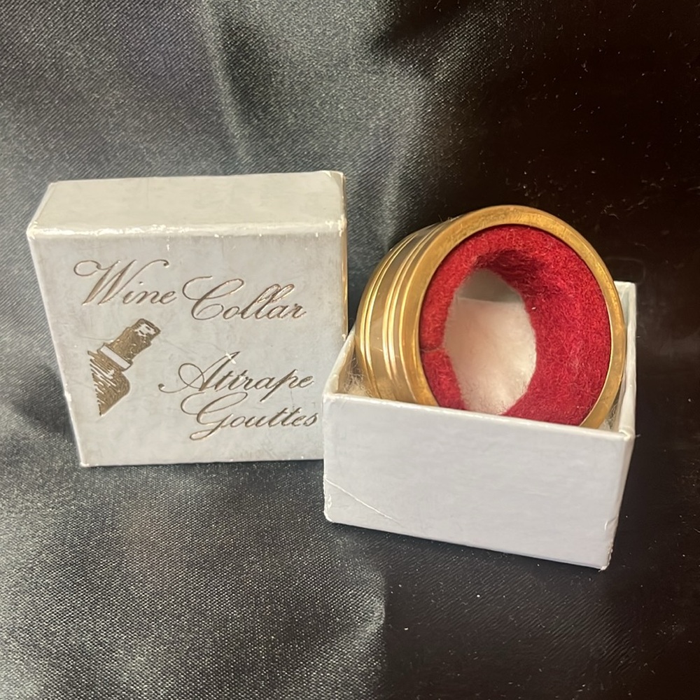 Vintage Brass Wine Collar